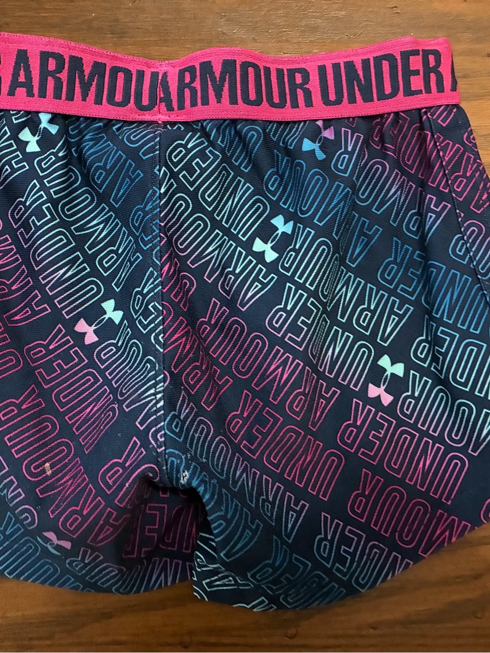 Under Armour Girls Logo Shorts Size 6 - Picture 4 of 5